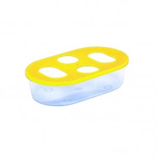 1360 - COMEDOURO OVAL GIGANTE 4 FUROS AMARELO